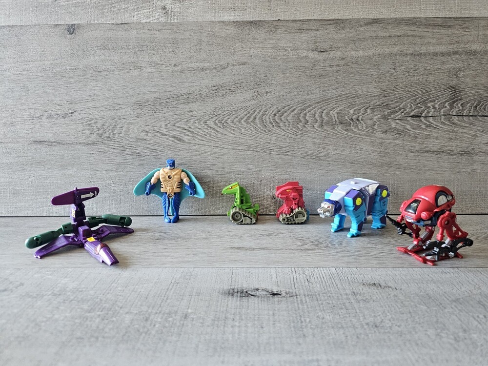 90s Transformers Beast Wars Manta Ray Action Figure Power Workbot Robots Lot +